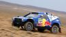 8. Etappe Silk-Way Rallye  Mehrfacher berschlag des fhrenden Teams Nasser Al-Attiyah und Timo Gottschalk